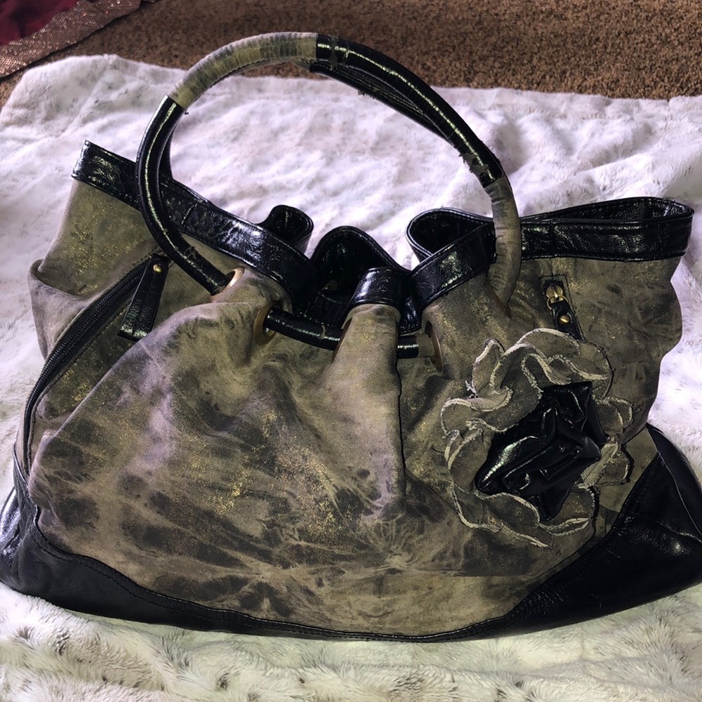 Denim fabric Hand bag